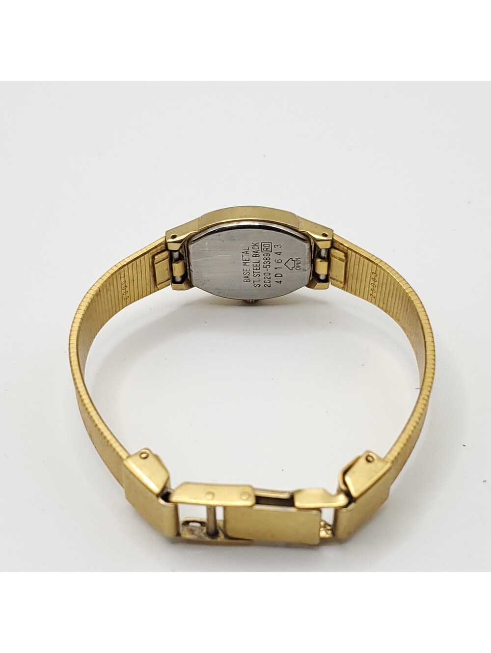 VTG Seiko Quartz Watch 2C20-5389 Women Gold Tone Barrel Analog New Battery - Picture 13 of 14